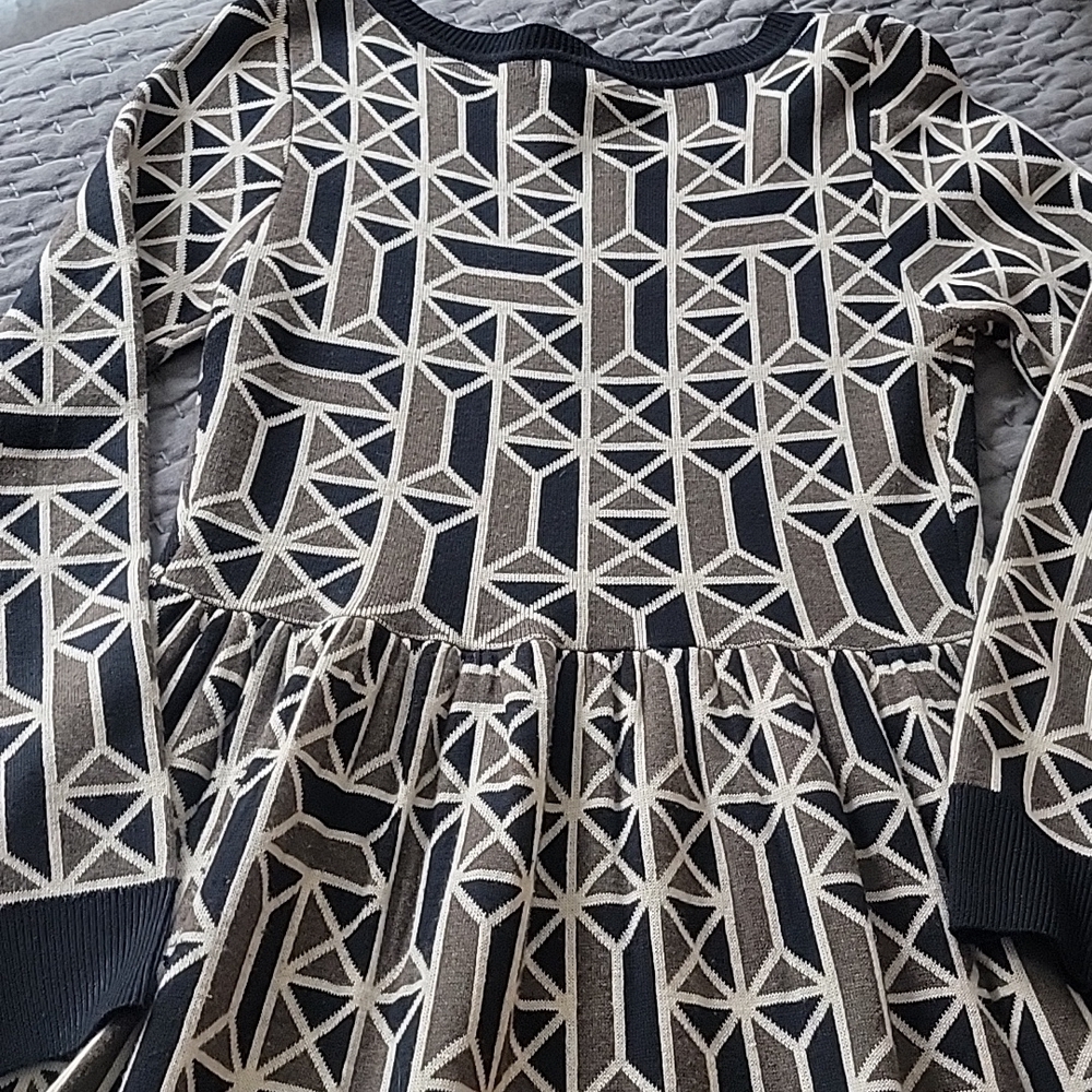 Dear Creatures Jennifer Geometric Sweater Dress - Picture 14 of 15